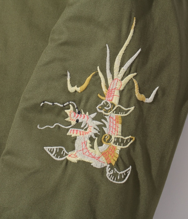 Lot No. TT14901-149 / Mid 1960s Style Reversible Vietnam Jacket TIGER  VIETNAM MAP (OLIVE)