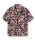 Lot No. SS39096 / COTTON HERRINGBONE OPEN SHIRT HAWAIIAN STAMP