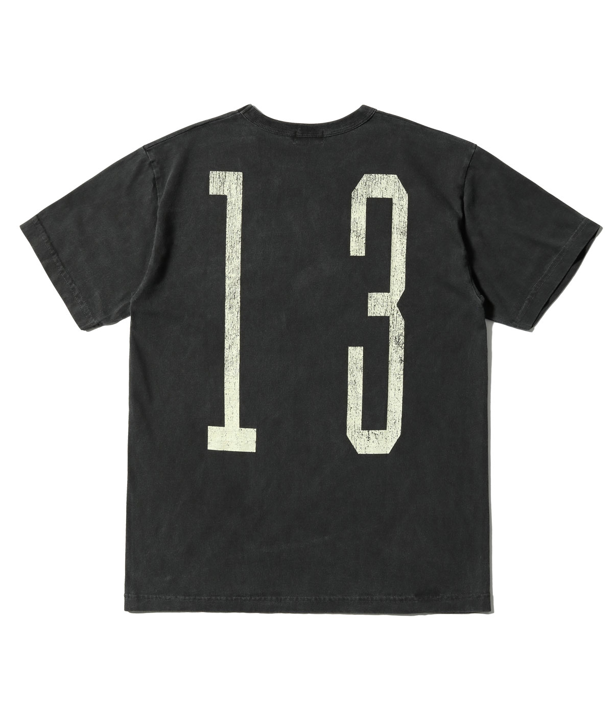 Lot No. MO77704 / MODUCT PIGMENT DYED UNLUCKY NUMBER T-SHIRT (SHORT SLEEVE)