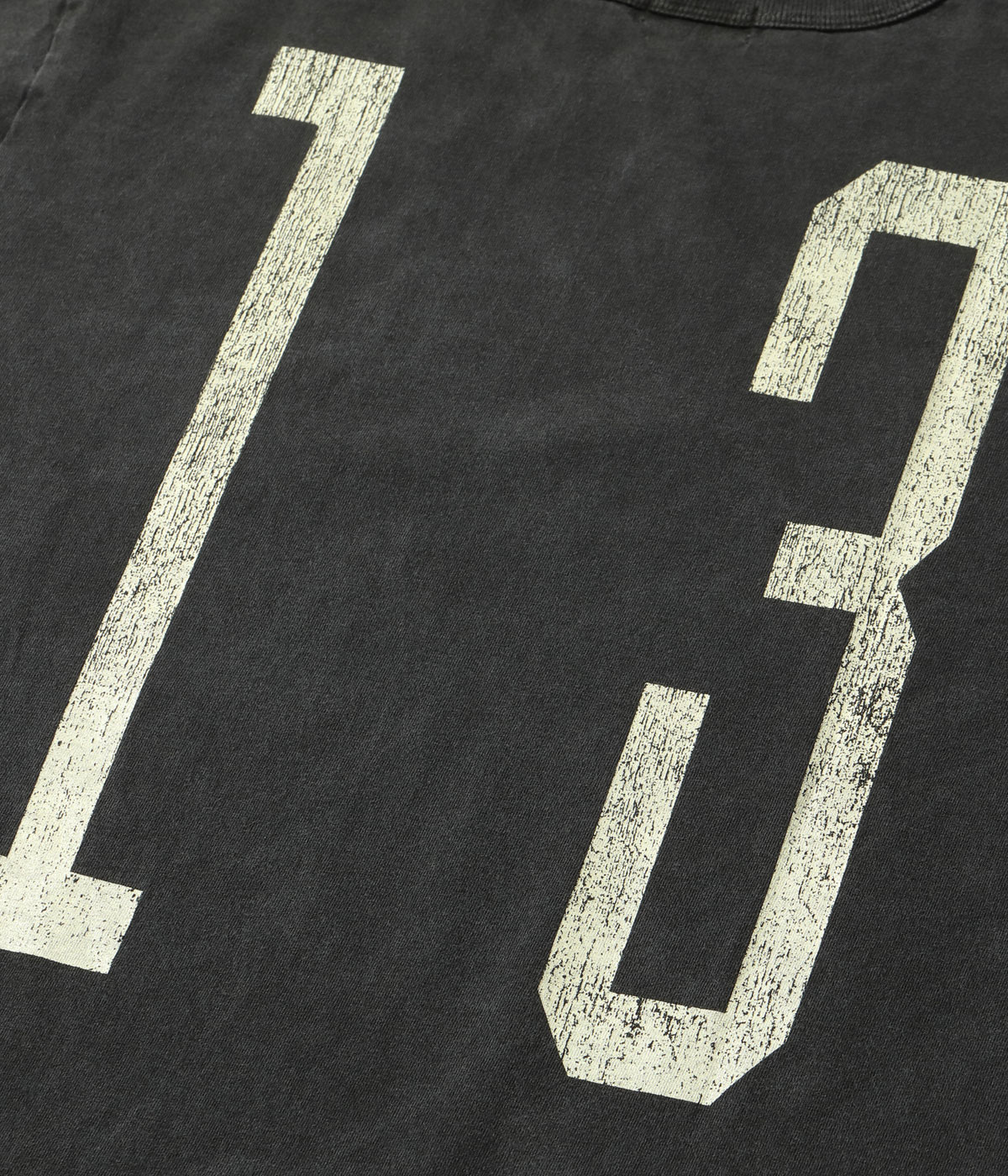 Lot No. MO77704 / MODUCT PIGMENT DYED UNLUCKY NUMBER T-SHIRT (SHORT SLEEVE)