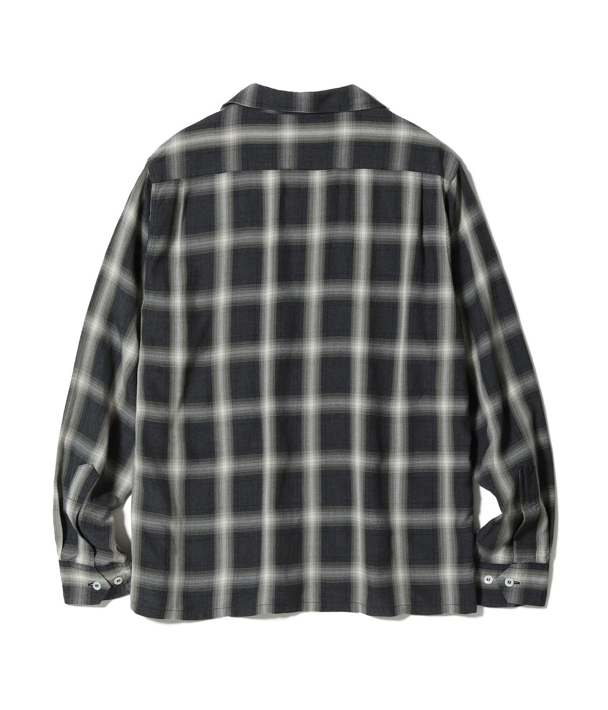 Lot No. SC29377 / RAYON COVERT CHECK OPEN SHIRT