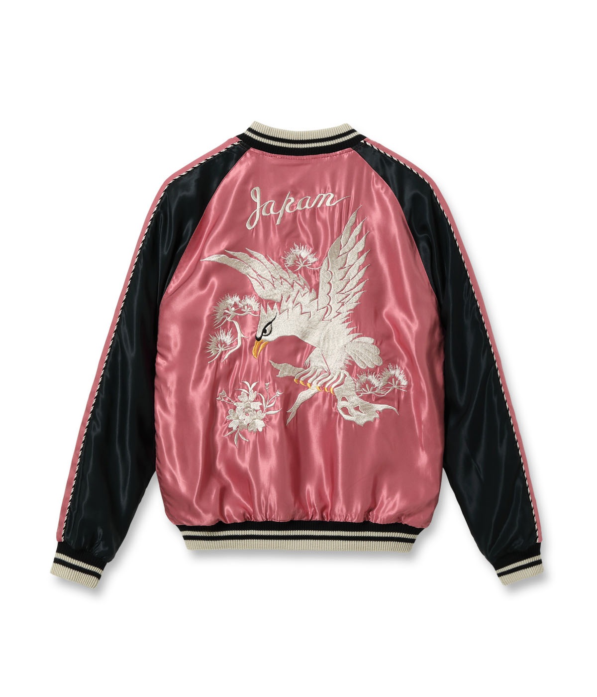 Lot No. TT15682-162 / Early 1950s Style Acetate Souvenir Jacket WHITE EAGLE  LANDSCAPE