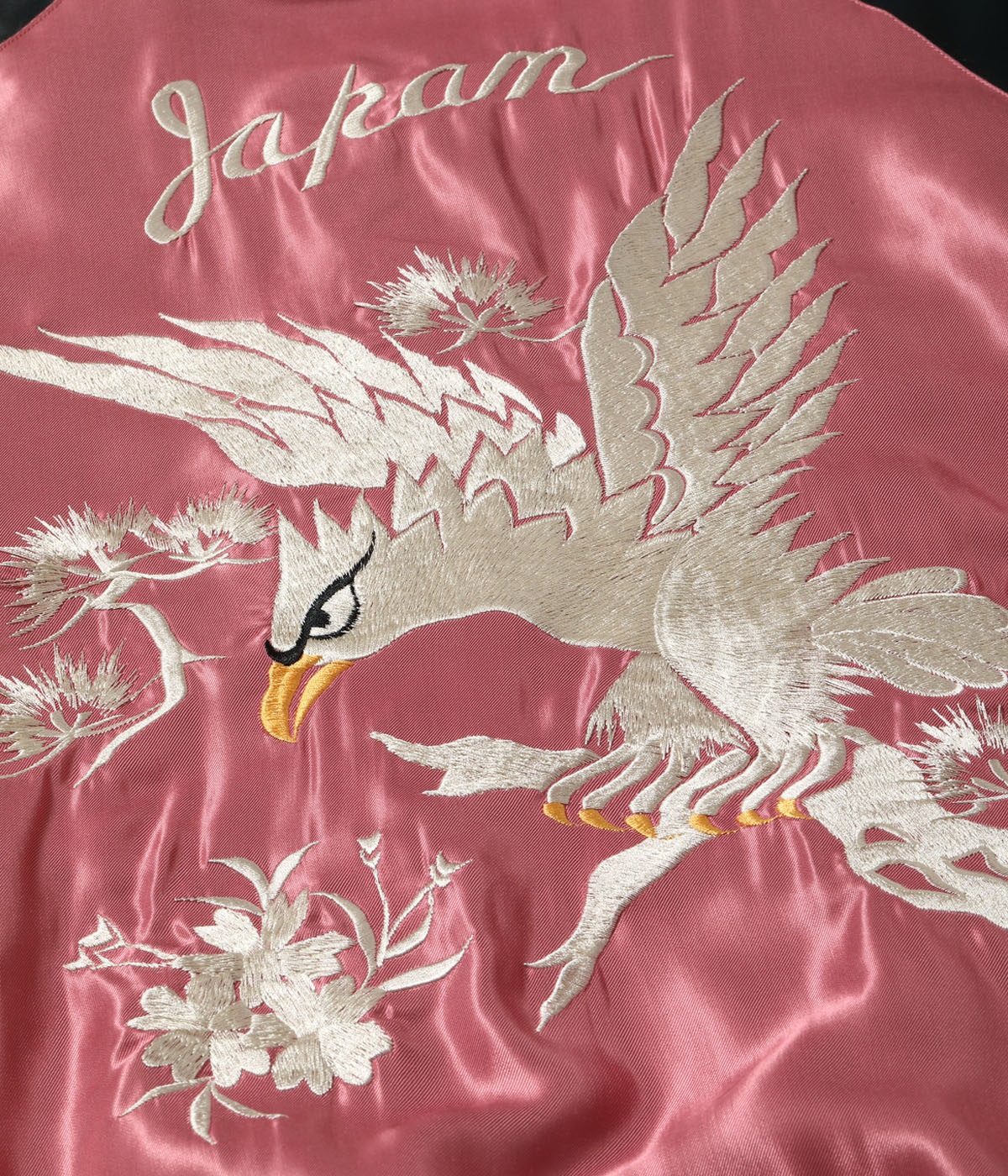 Lot No. TT15682-162 / Early 1950s Style Acetate Souvenir Jacket WHITE EAGLE  LANDSCAPE