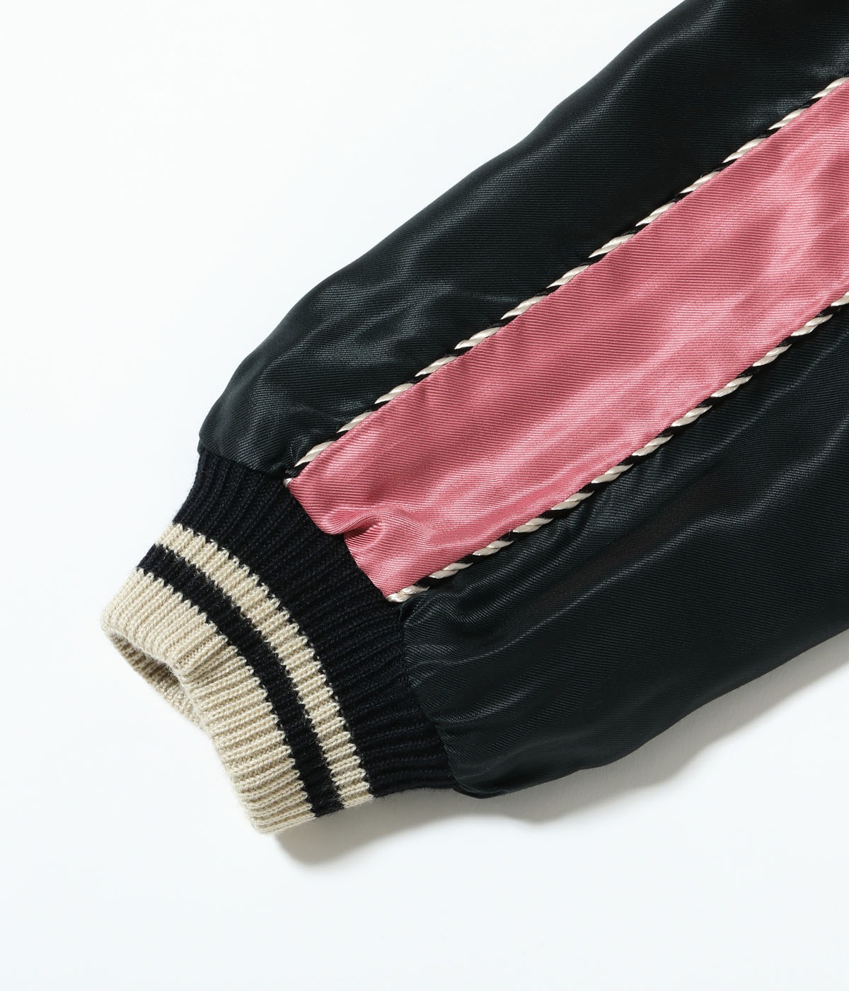 Lot No. TT15682-162 / Early 1950s Style Acetate Souvenir Jacket WHITE EAGLE  LANDSCAPE