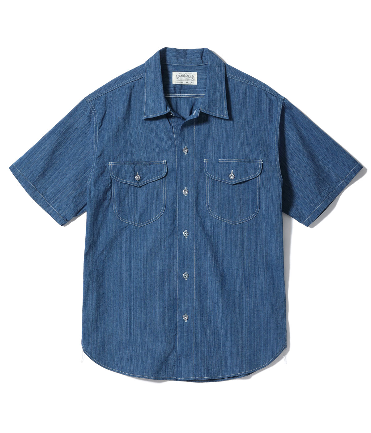 Lot No. SC39512 / FICTION ROMANCE 5oz. RANDOM CHAMBRAY WORK SHIRT