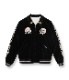 Lot No. TT15197-119 / Mid 1950s Style Velveteen  Acetate Souvenir Jacket KOSHO & CO. Special Edition SKULL  WHITE EAGLE