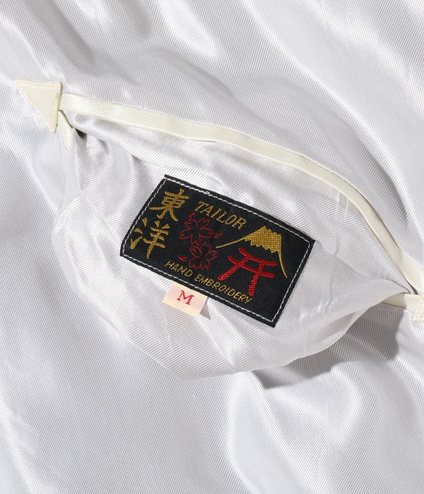 Lot No. TT15390-190 / Late 1940s Style Acetate Souvenir Jacket ��EAGLE�� �� ��JAPAN MAP��