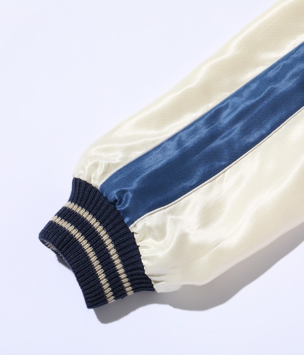 Lot No. TT15390-190 / Late 1940s Style Acetate Souvenir Jacket ��EAGLE�� �� ��JAPAN MAP��