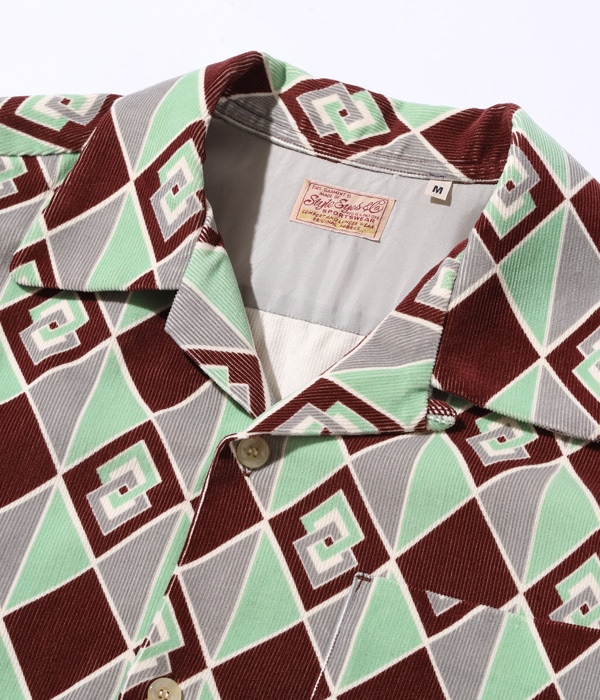 Lot No. SE29171 / Early 1950s Style Corduroy Sports Shirt ��DIAMOND��