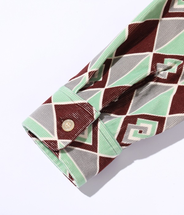 Lot No. SE29171 / Early 1950s Style Corduroy Sports Shirt ��DIAMOND��