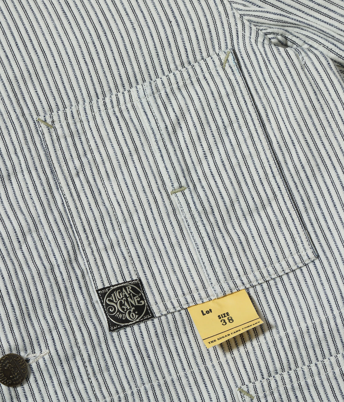 Lot No. SC15899 / FICTION ROMANCE 8oz. INDIGO STRIPE WORK COAT