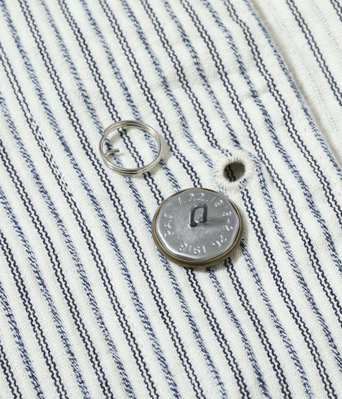 Lot No. SC15899 / FICTION ROMANCE 8oz. INDIGO STRIPE WORK COAT