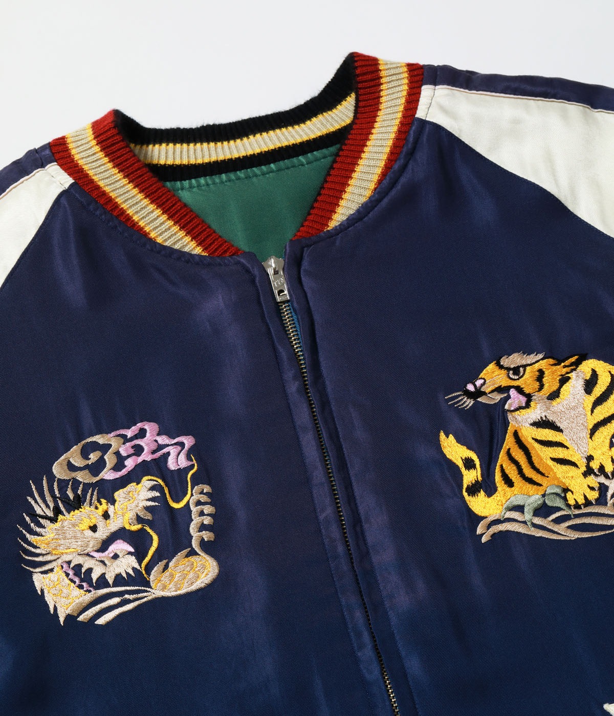 Lot No. TT15982-145 / Mid 1950s Style Acetate Souvenir Jacket ��LANDSCAPE�� �� ��EAGLE�� (AGING MODEL)