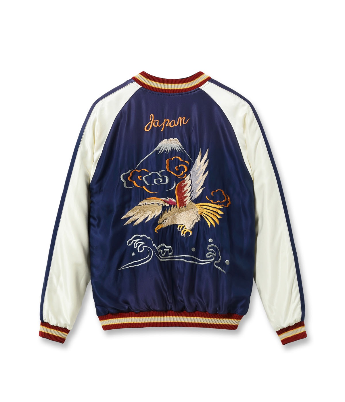 Lot No. TT15982-145 / Mid 1950s Style Acetate Souvenir Jacket ��LANDSCAPE�� �� ��EAGLE�� (AGING MODEL)