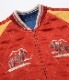 Lot No. TT14974-125 / Late 1950s Style Acetate �� Quilt Souvenir Jacket ��KOSHO & CO.�� Special Edition ��ALASKA MAP�� �� ��ALASKAN EAGLE�� (Reversible Side)