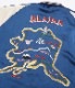 Lot No. TT14974-125 / Late 1950s Style Acetate �� Quilt Souvenir Jacket ��KOSHO & CO.�� Special Edition ��ALASKA MAP�� �� ��ALASKAN EAGLE�� (Reversible Side)