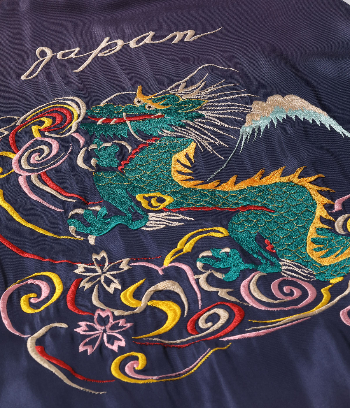 Lot No. TT15492-128 / Mid 1950s Style Acetate Souvenir Jacket ��DRAGON�� �� ��DRAGON & TIGER�� (AGING MODEL)