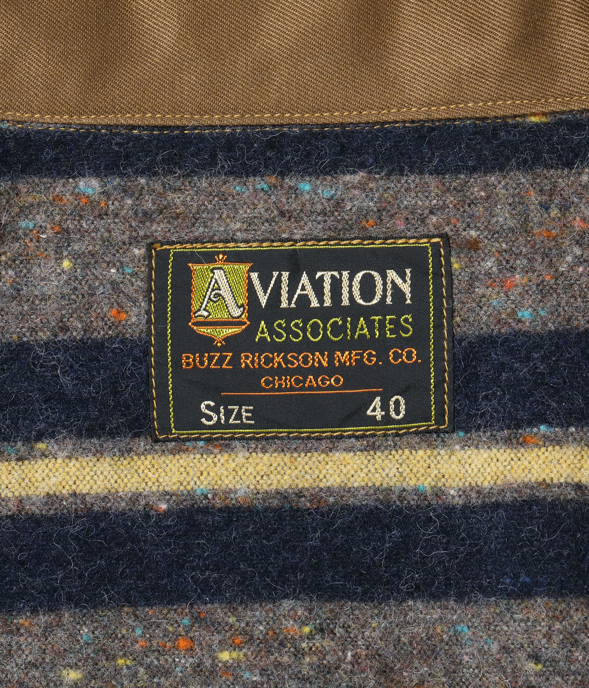 Lot No. BR15770 / AVIATION ASSOCIATES ARMY WORKING JACKET TROY BLANKET LINED