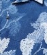 Lot No. DK38897 / DUKE KAHANAMOKU INDIGO COTTON HAWAIIAN SHIRT MONSTERA