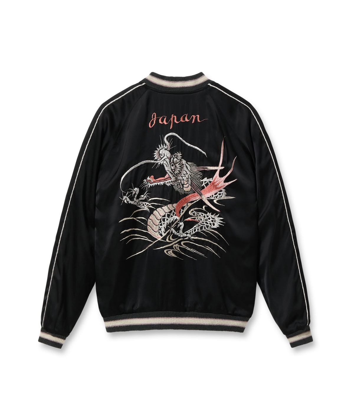 Lot No. TT15619-119 / Early 1950s Style Acetate Souvenir Jacket ��KOSHO & CO.�� Special Edition ��SILVER DRAGON�� �� ��TANGLED DRAGONS��