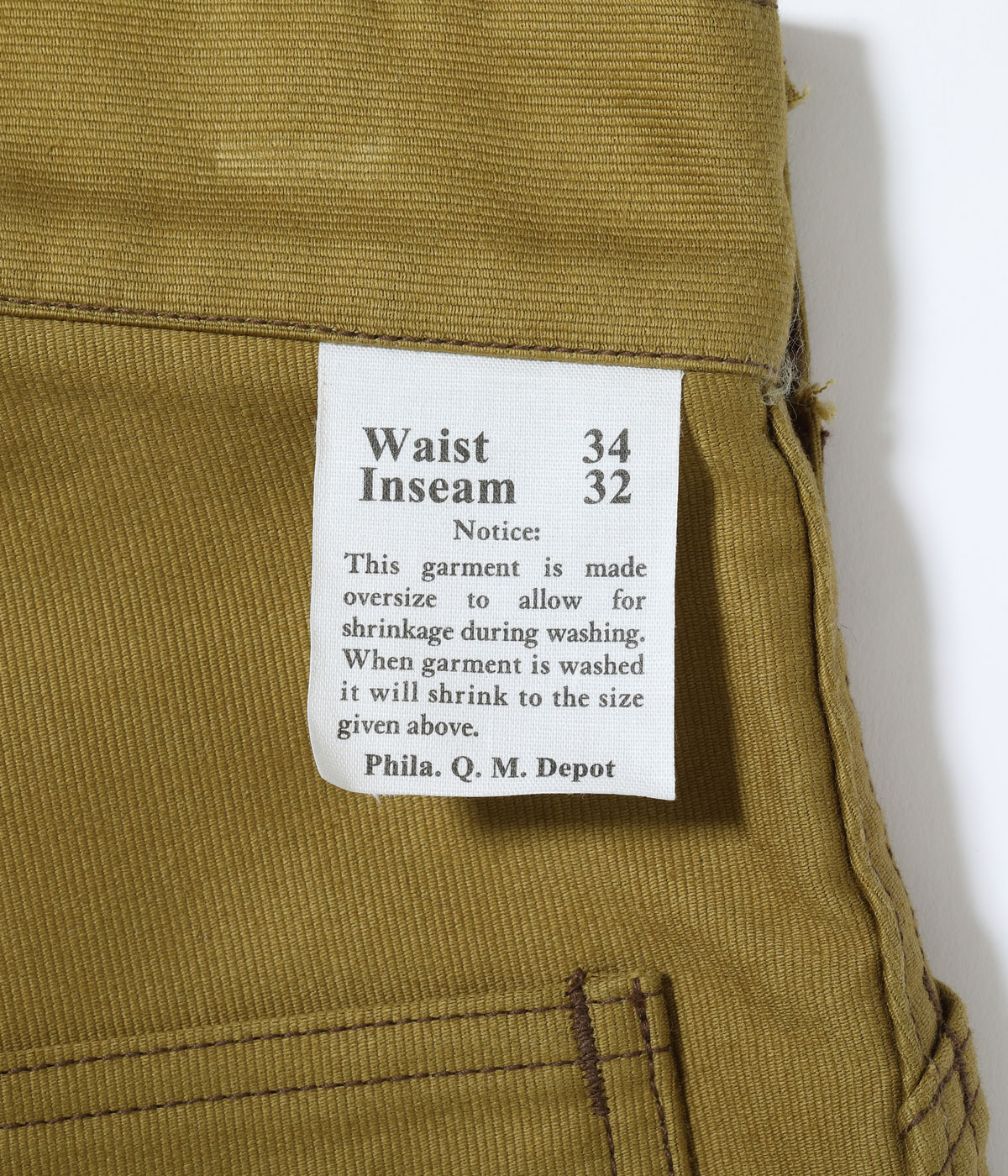 Lot No. BR42597 / AVIATION ASSOCIATES JUNGLE CLOTH ARMY WORKING TROUSERS