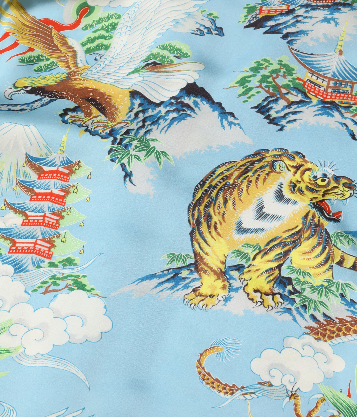 2026ǯ��������ͽ�� / Lot No. TT15914-125 / Late 1940s Style Acetate Souvenir Jacket ��KOSHO & CO.�� Special Edition (Hand Print) ��EAGLE, TIGER & DRAGON (HAND PRINT)��