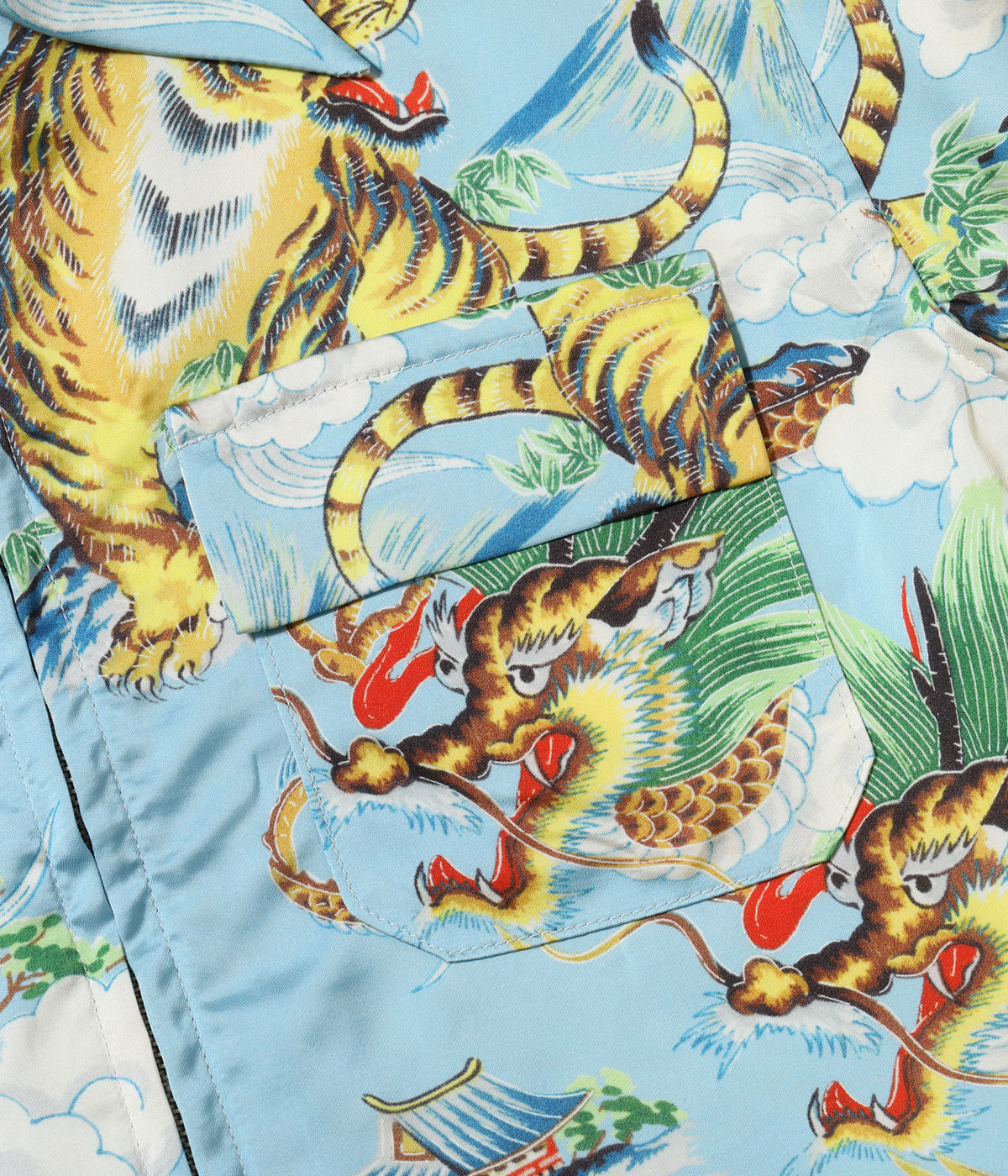 2026ǯ��������ͽ�� / Lot No. TT15914-125 / Late 1940s Style Acetate Souvenir Jacket ��KOSHO & CO.�� Special Edition (Hand Print) ��EAGLE, TIGER & DRAGON (HAND PRINT)��