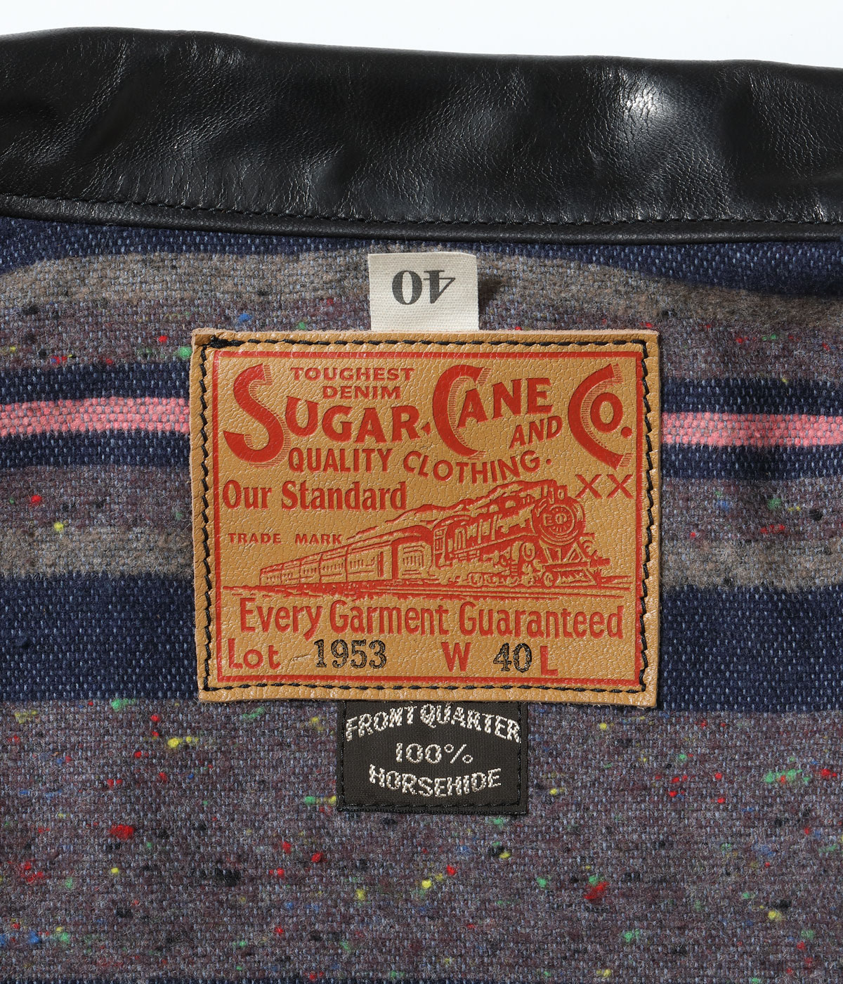 Lot No. SC80681 / BLACK HORSEHIDE LEATHER JACKET 1953 MODEL