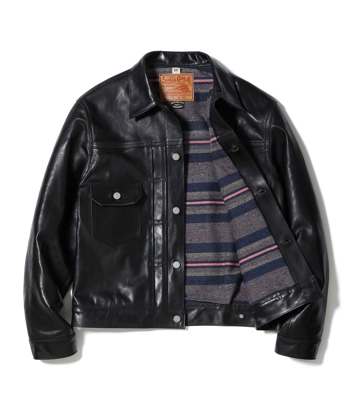 Lot No. SC80681 / BLACK HORSEHIDE LEATHER JACKET 1953 MODEL