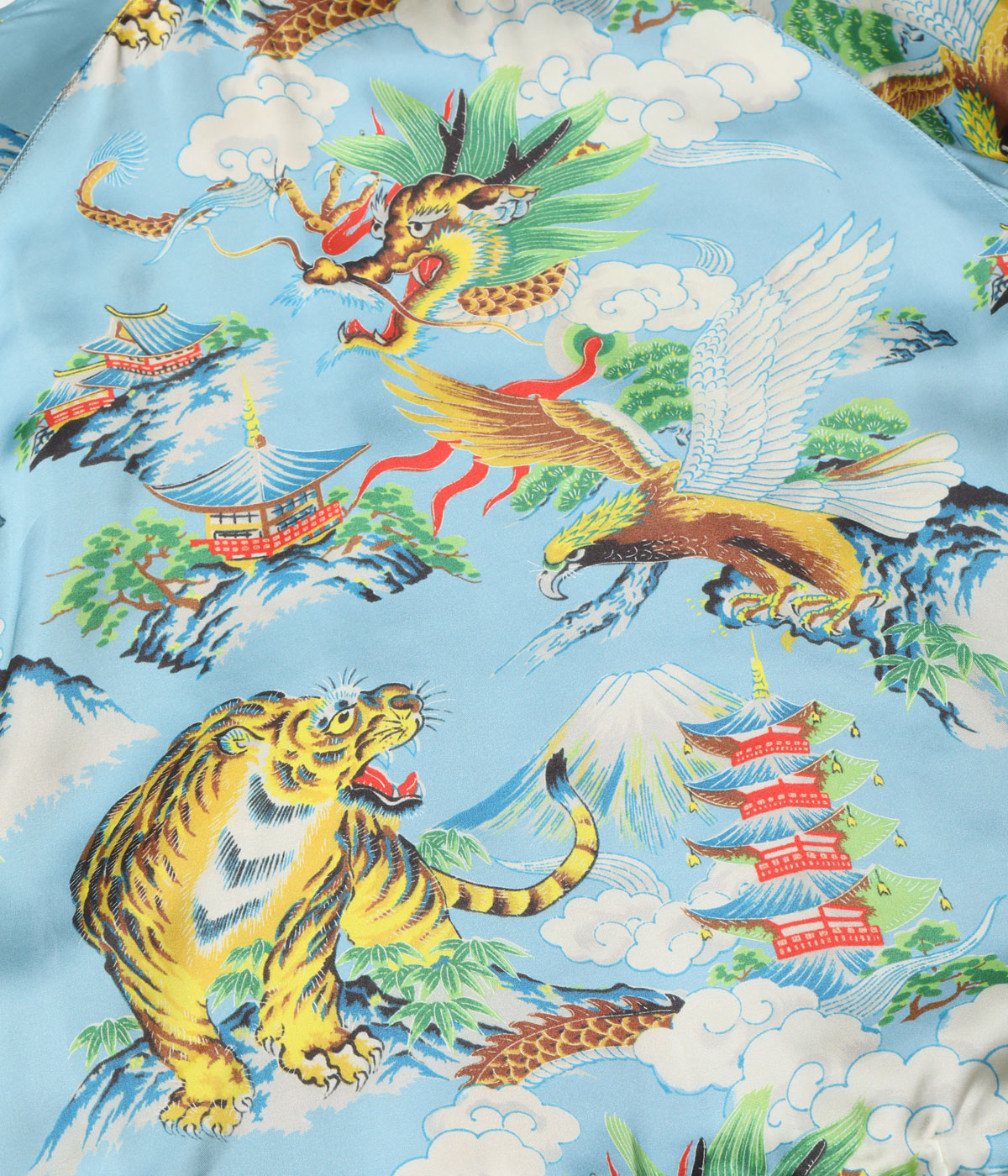 2026ǯ��������ͽ�� / Lot No. TT15915-119 / Late 1940s Style Acetate Souvenir Jacket ��KOSHO & CO.�� Special Edition (Hand Print) ��JAPAN MAP�� �� ��EAGLE, TIGER & DRAGON (HAND PRINT)��