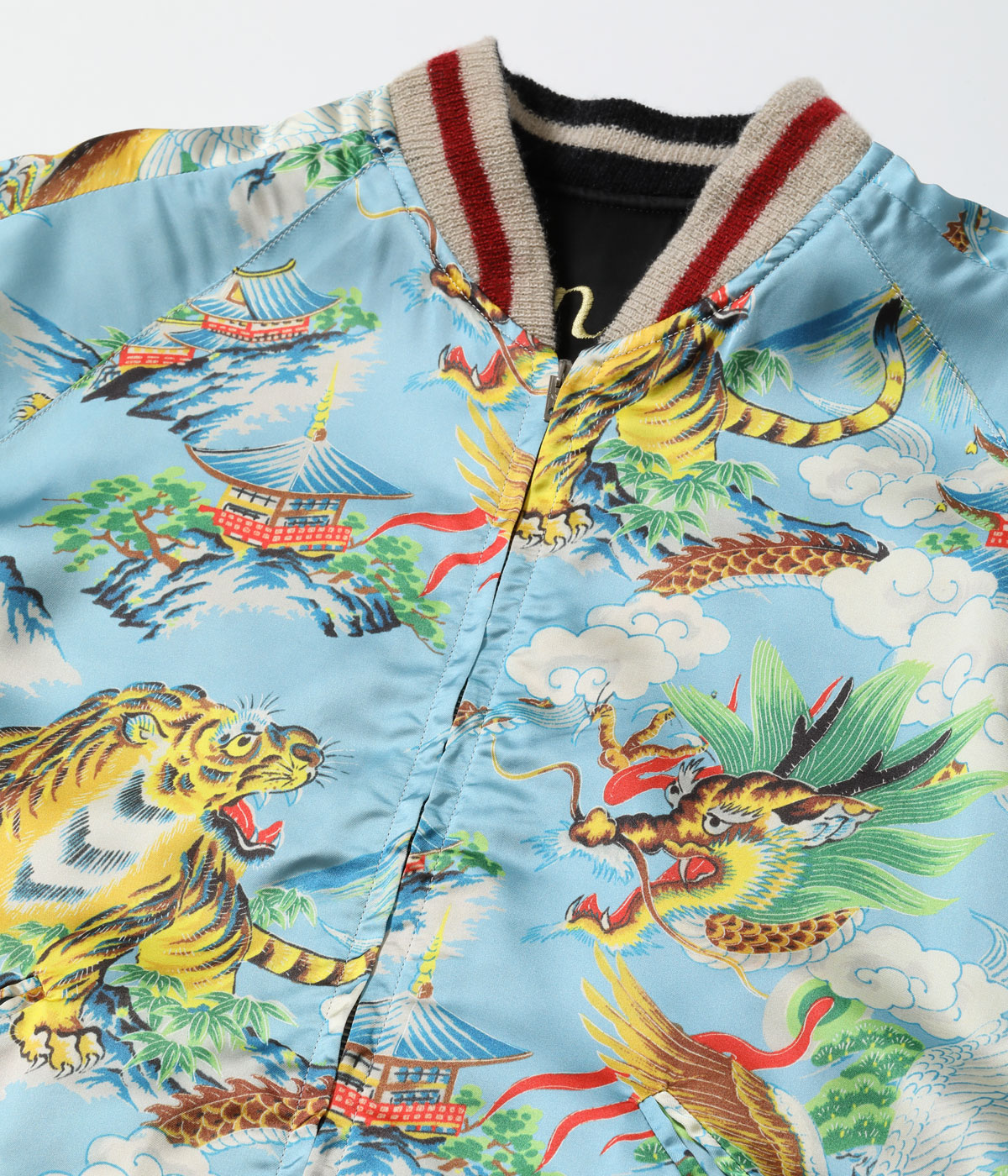 2026ǯ��������ͽ�� / Lot No. TT15915-119 / Late 1940s Style Acetate Souvenir Jacket ��KOSHO & CO.�� Special Edition (Hand Print) ��JAPAN MAP�� �� ��EAGLE, TIGER & DRAGON (HAND PRINT)��