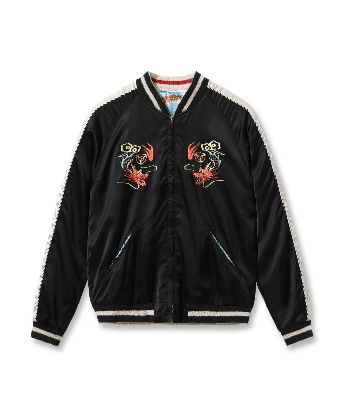 2026ǯ��������ͽ�� / Lot No. TT15915-119 / Late 1940s Style Acetate Souvenir Jacket ��KOSHO & CO.�� Special Edition (Hand Print) ��JAPAN MAP�� �� ��EAGLE, TIGER & DRAGON (HAND PRINT)��
