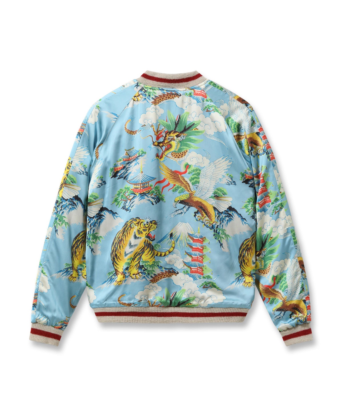2026ǯ��������ͽ�� / Lot No. TT15915-119 / Late 1940s Style Acetate Souvenir Jacket ��KOSHO & CO.�� Special Edition (Hand Print) ��JAPAN MAP�� �� ��EAGLE, TIGER & DRAGON (HAND PRINT)��