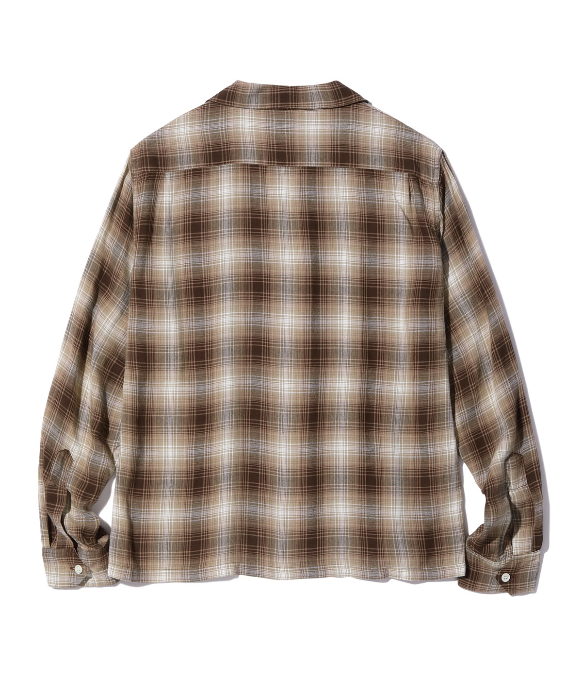 Lot No. SC29263 / RAYON OMBRE CHECK OPEN SHIRT