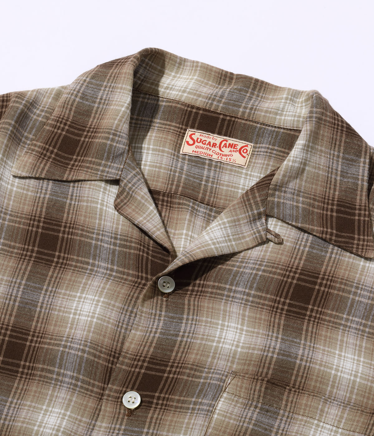 Lot No. SC29263 / RAYON OMBRE CHECK OPEN SHIRT