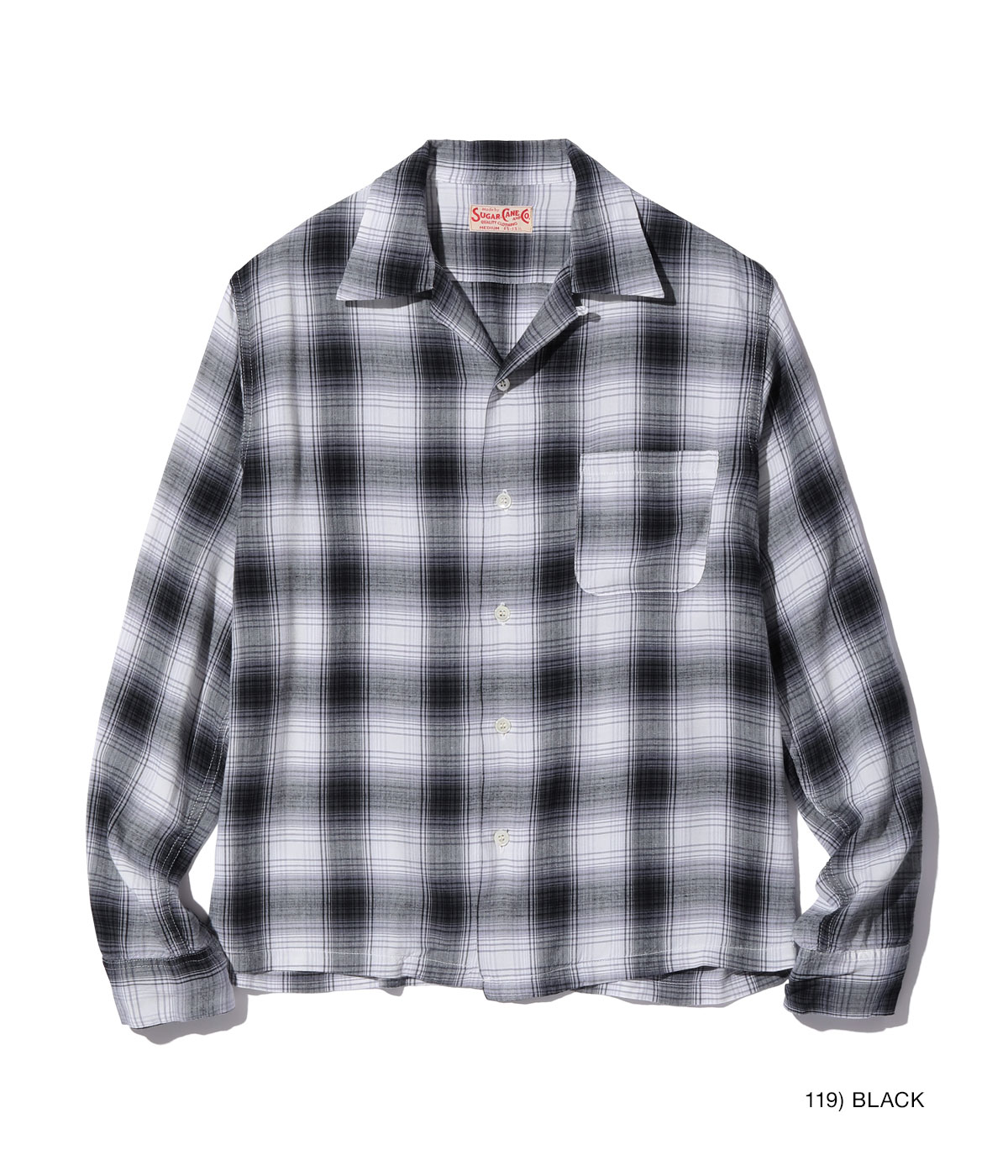 Lot No. SC29263 / RAYON OMBRE CHECK OPEN SHIRT