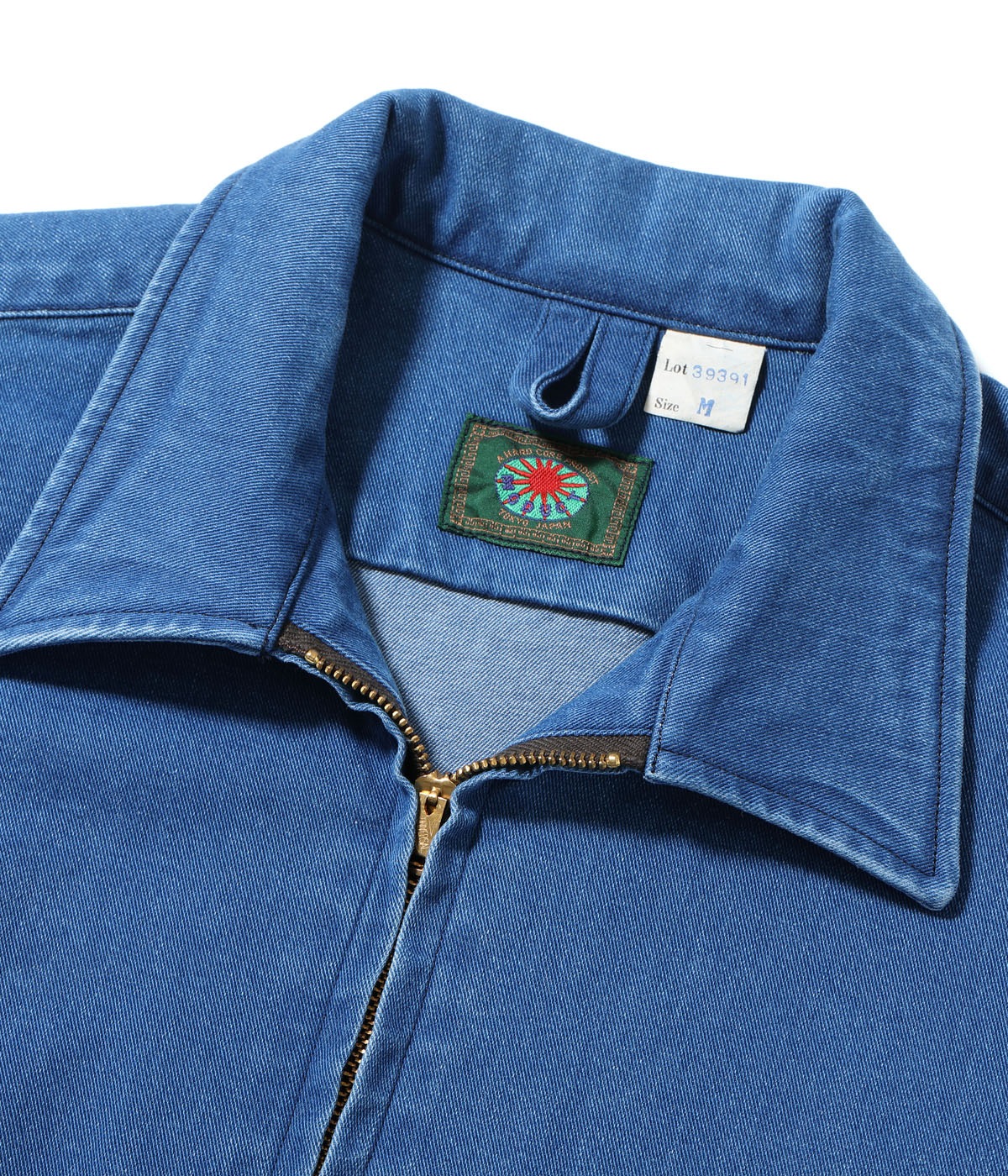 Lot No. MO39391 / MODUCT CHINO DENIM SCRAB SHIRT with CRACK PRINT AGING MODEL