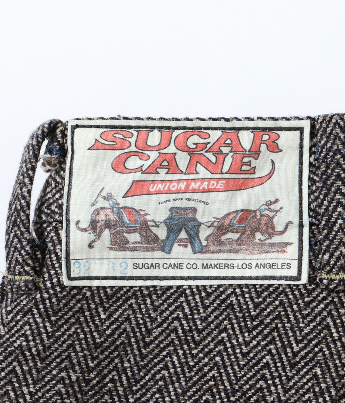 Lot No. SC42609 / FICTION ROMANCE 16.7oz. INDIGO TWEED WORK PANTS