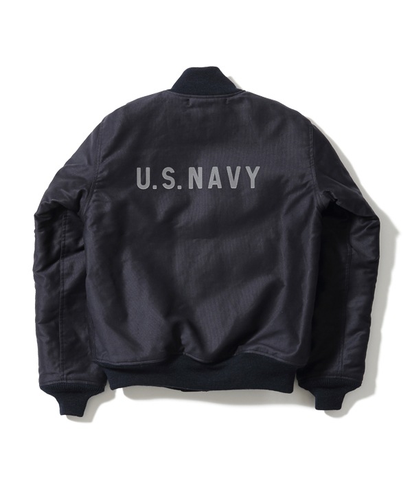 Lot No. BR14941 / DECK ZIP ALPACA & WOOL PILE LINING NAVY DEPARTMENT