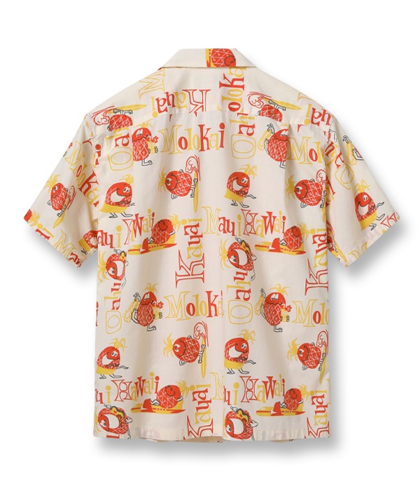 Lot No. SS39098 / COTTON BROAD OPEN SHIRT PINEAPPLE ISLAND by MOOKIE