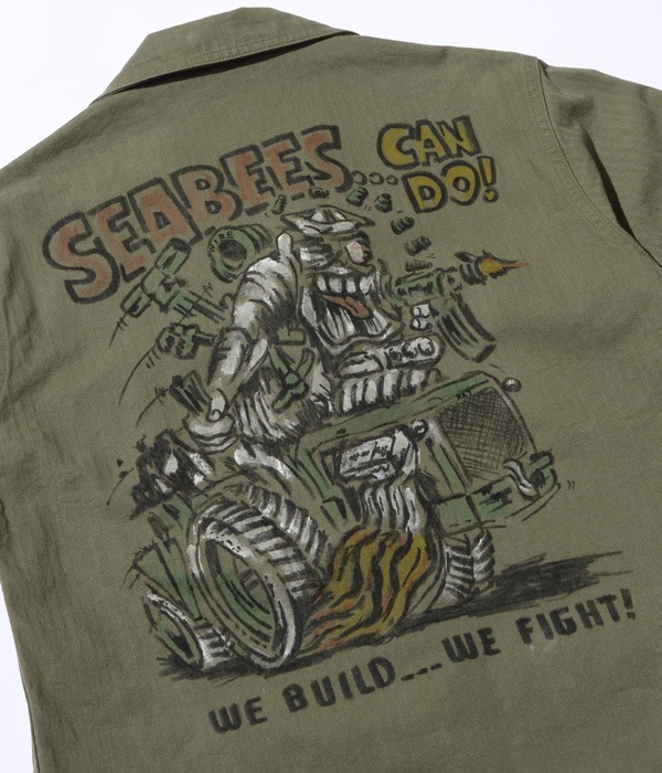 Lot No. BR15312 / N-3 UTILITY JACKET HAND PAINT SEABEES