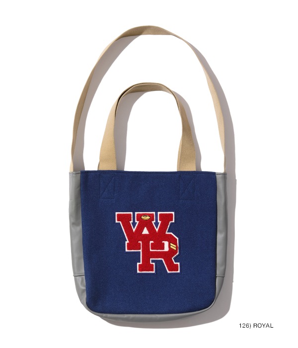 Lot No. WV02752 / 30oz. WOOL MELTON COW HIDE LEATHER AWARD BAG