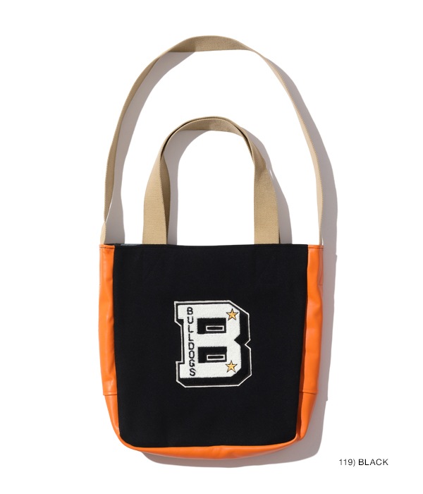 Lot No. WV02752 / 30oz. WOOL MELTON COW HIDE LEATHER AWARD BAG