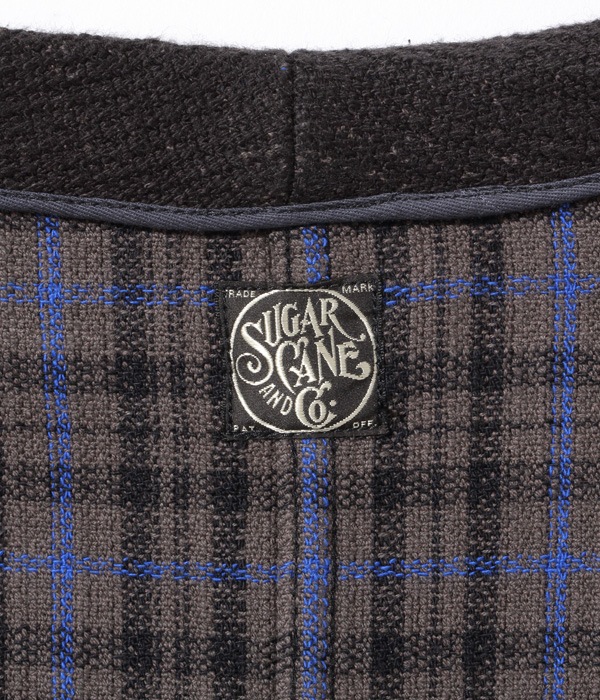 Lot No. SC14999 / FICTION ROMANCE 16oz. COTTON DOUBLE FACE CHECK COAT