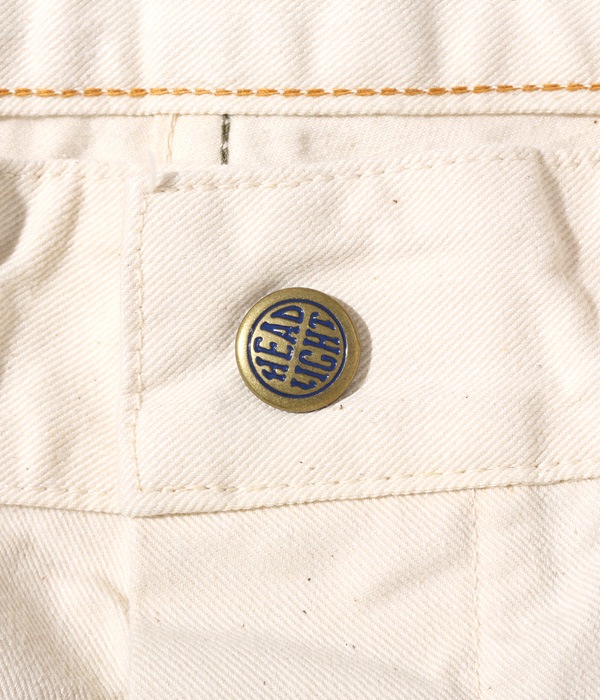 Lot No. HD42209 / HEADLIGHT 9oz. WHITE BOAT SAIL DRILL DUNGAREES