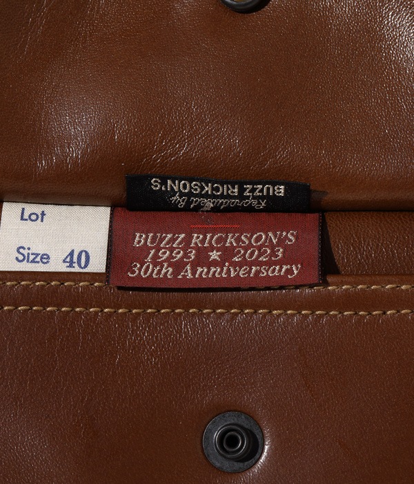 Lot No. BR80639 / Type A-2 BUZZ RICKSON'S 30th ANNIVERSARY MODEL UNITED SHEEP LINED CLOTHING CO. Heaven Sent BACK PAINT