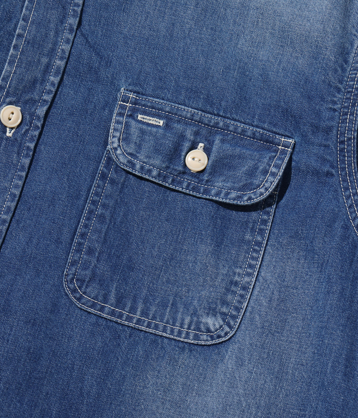 Lot No. SC29249SW / BLUE DENIM WORK SHIRT AGED MODEL