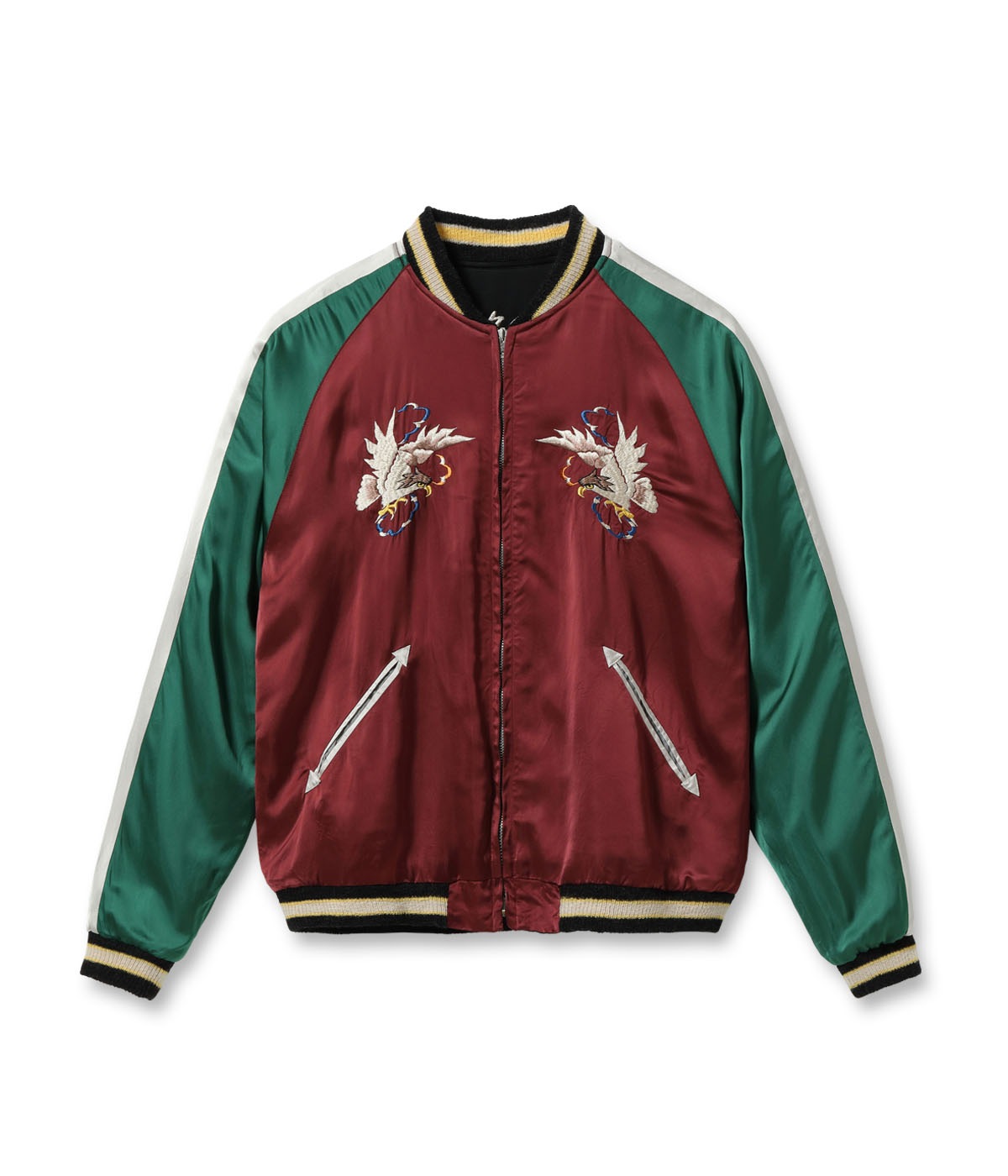 Lot No. TT15713-119 / Early 1950s Style Acetate Souvenir Jacket ��KOSHO & CO.�� Special Edition ��PIT VIPER�� �� ��EAGLE & SNAKE��