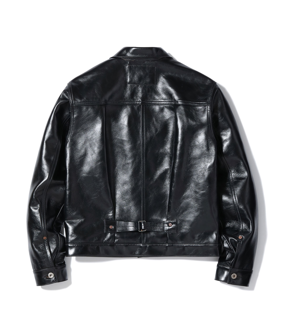 2025ǯ1030 / Lot No. BR80665 / WILLIAM GIBSON COLLECTION BLACK LEATHER BLOUSE