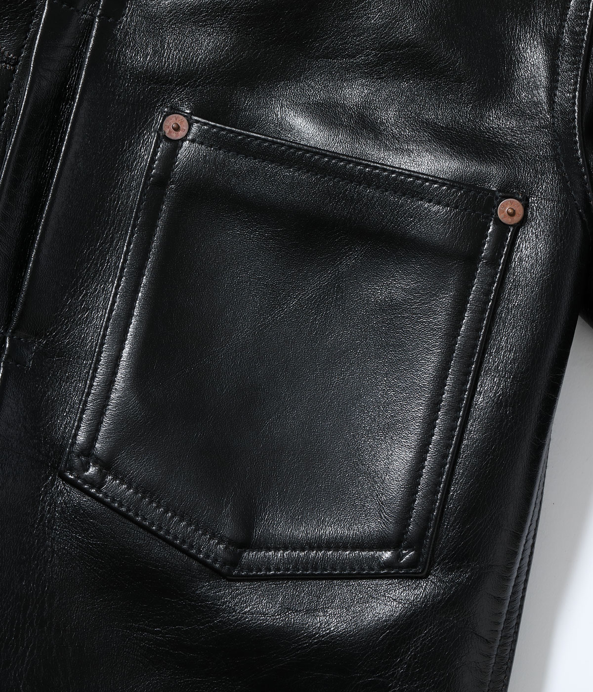 2025ǯ1030 / Lot No. BR80665 / WILLIAM GIBSON COLLECTION BLACK LEATHER BLOUSE